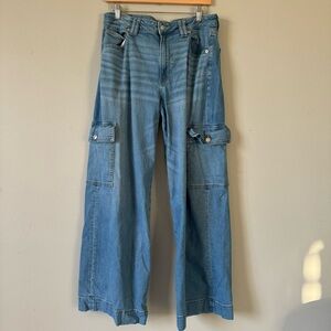 American Eagle Outfitters Blue Cargo Pants